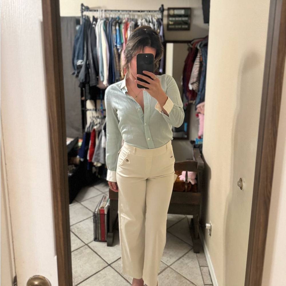 Vintage light blue blouse
